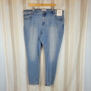 NEW Abercrombie & Fitch The Super‎ Skinny High Rise Jeans Blue Size 24 Long